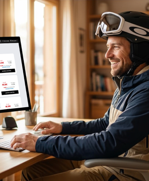 The steps of online booking